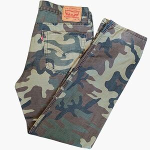 Levi's 541 Pants Jeans Men’s 36x34 Camo Military Stretch Cotton Athletic Fit